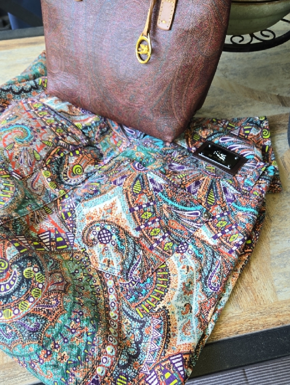 Etro Luxury Paisley Skinny Jeans-28 - Picture 15 of 17